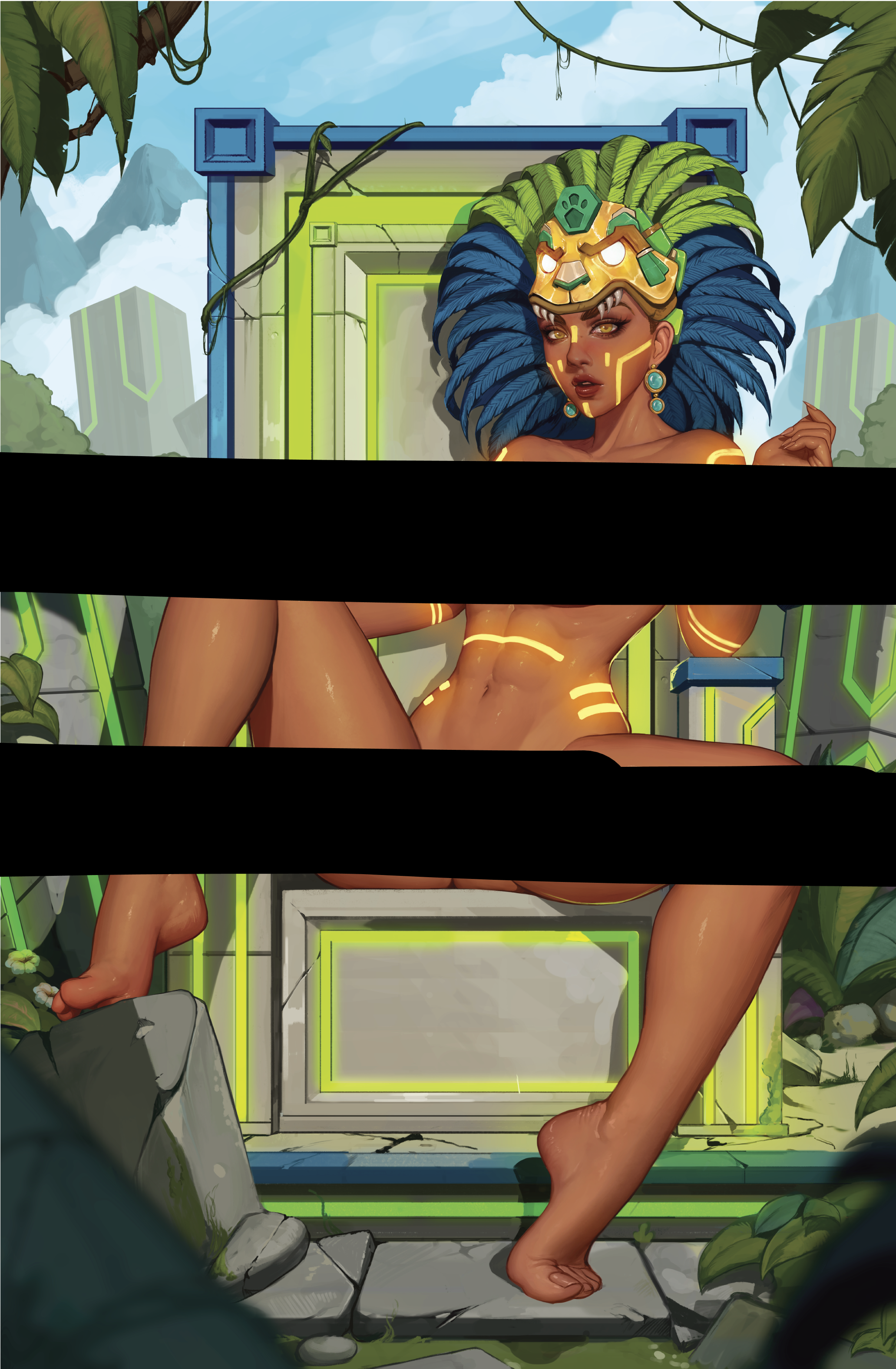 AstroWitch #3 (METAL Cover C - Dravacus Nude Variant) image 0