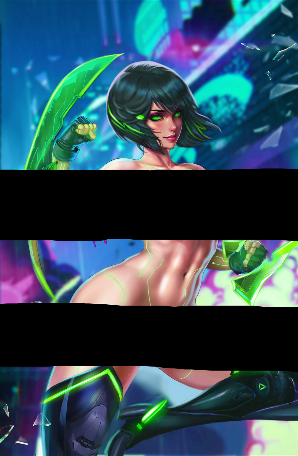 XenoGeist #1 (Cover C-Dhaxina Dee Naughty Variant) image 0