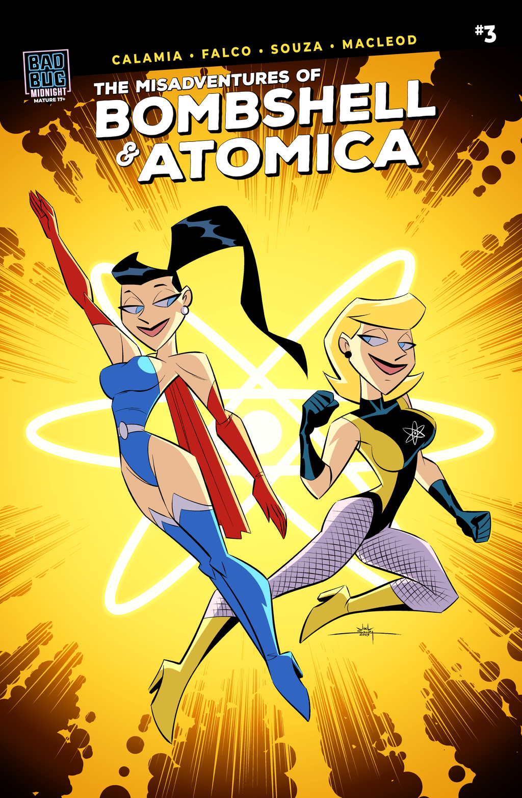 Bombshell and Atomica #3 ( Cover A- Joel Souza)