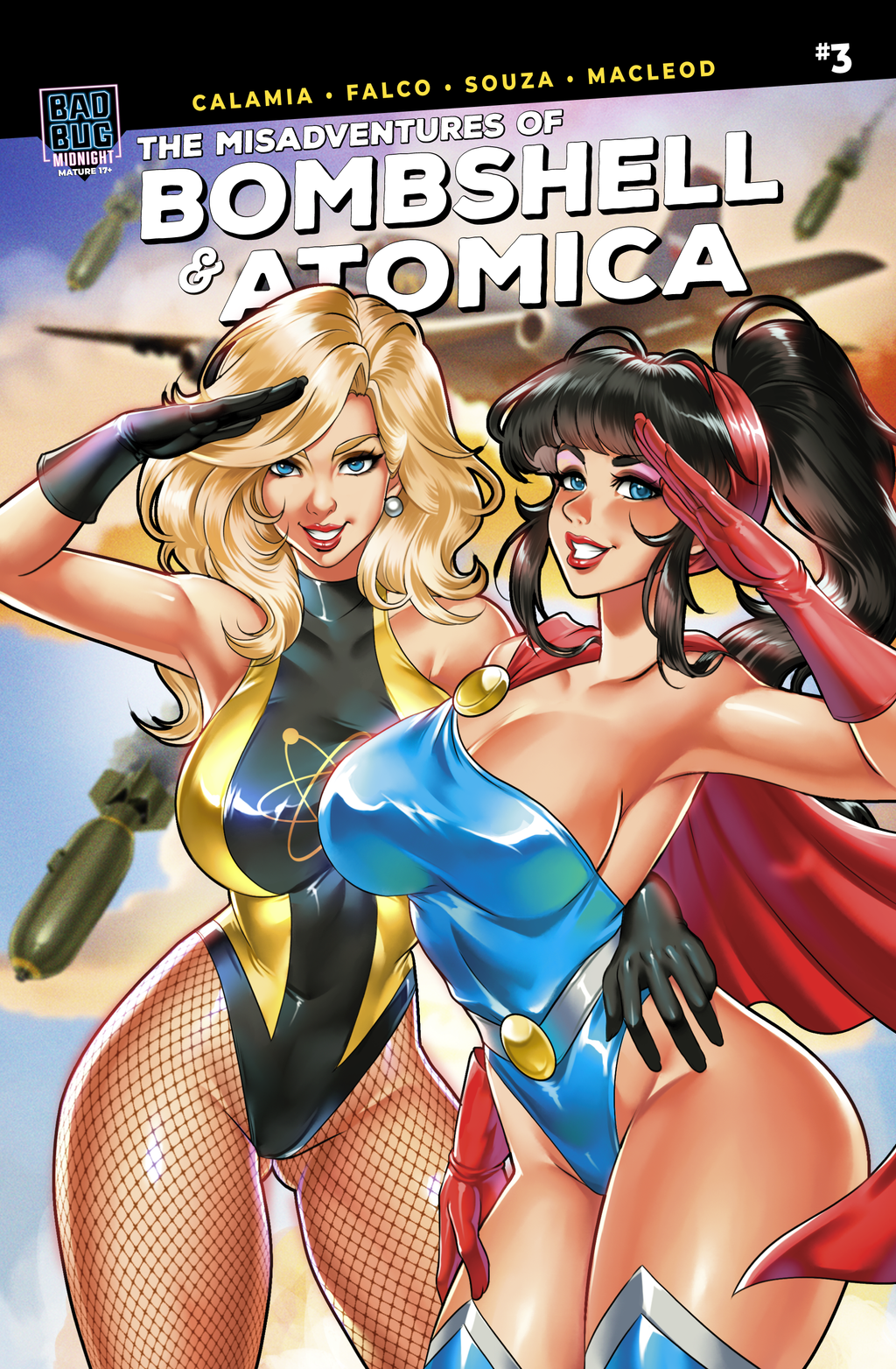Bombshell and Atomica #3 ( Cover B- Lena Dai)