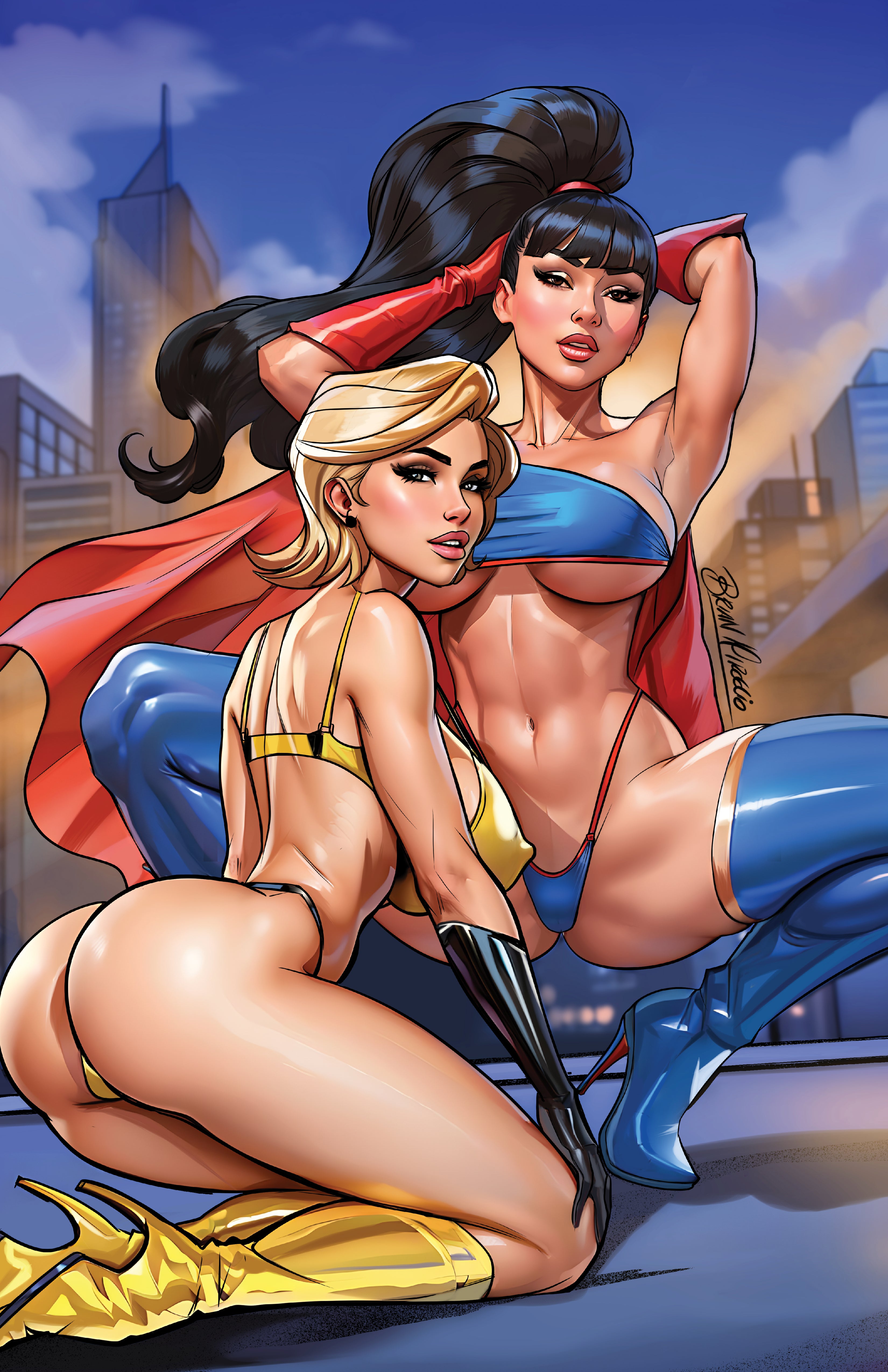 Bombshell and Atomica #2 (Cover C METAL - Brian Miroglio)