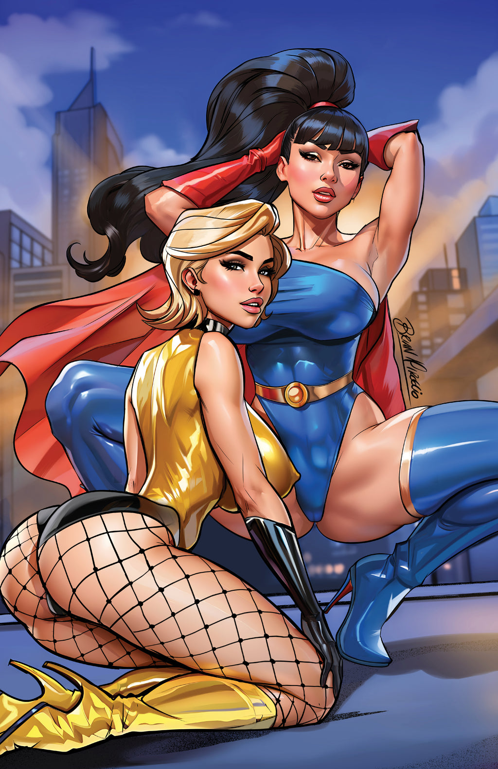 Bombshell and Atomica #2 (Cover C METAL - Brian Miroglio)