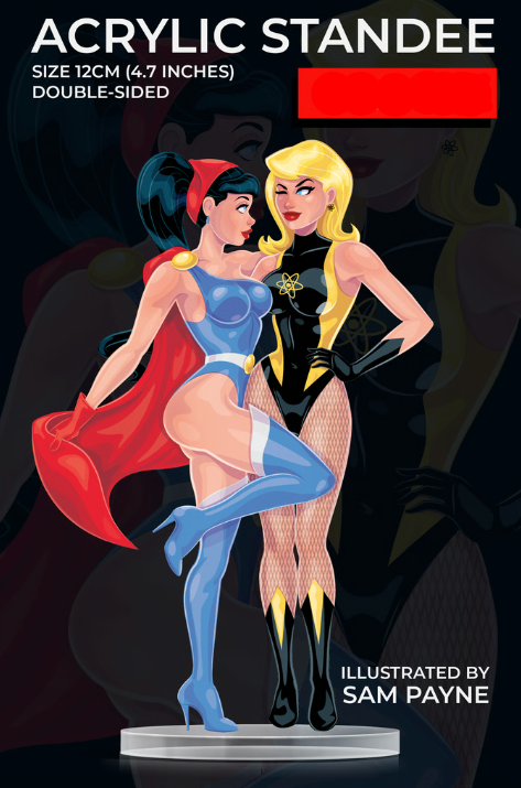 Bombshell and Atomica Acrylic Standee