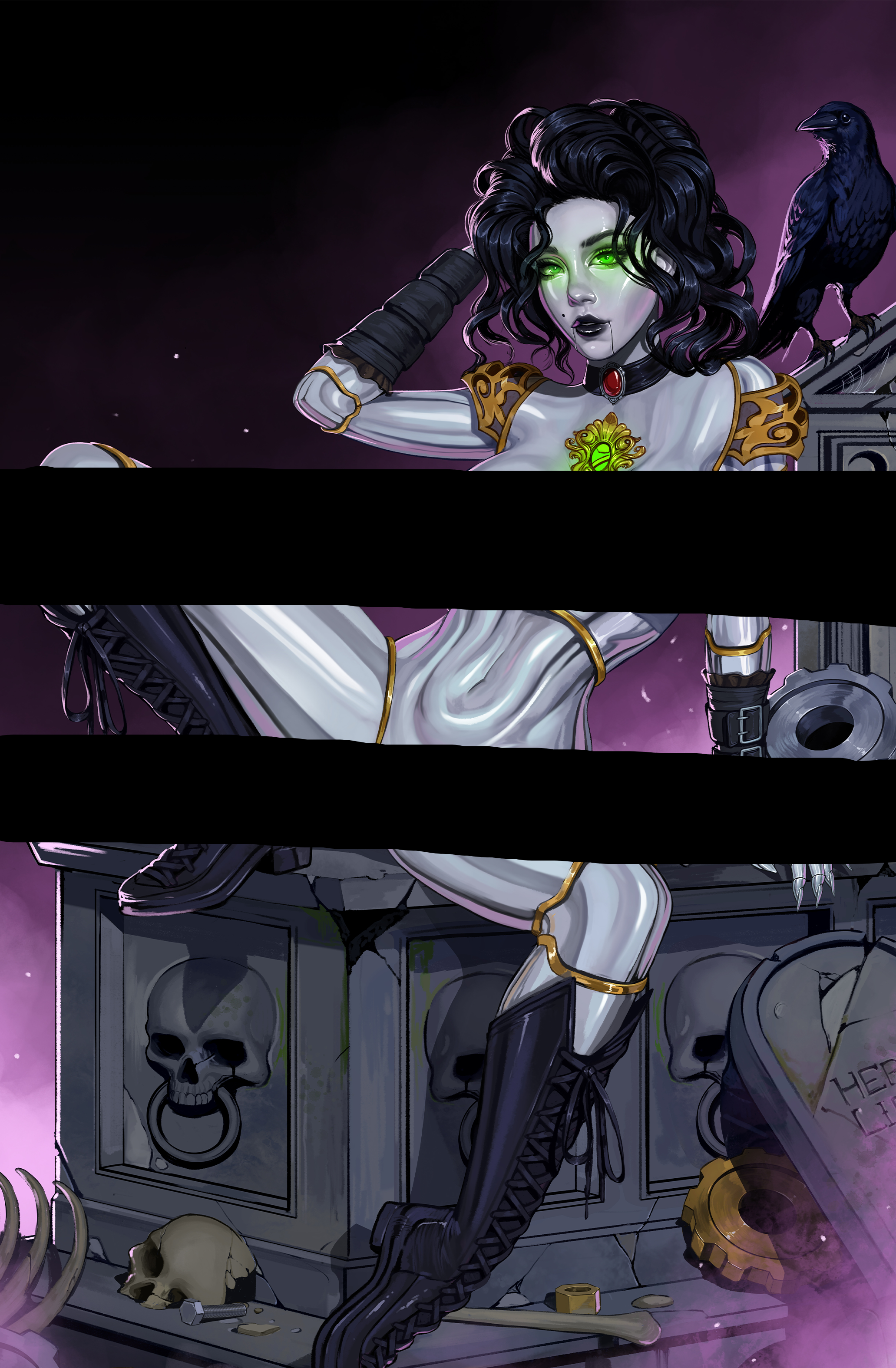 Charlotte and the Clockwork Heart (Cover B - Dravacus)
