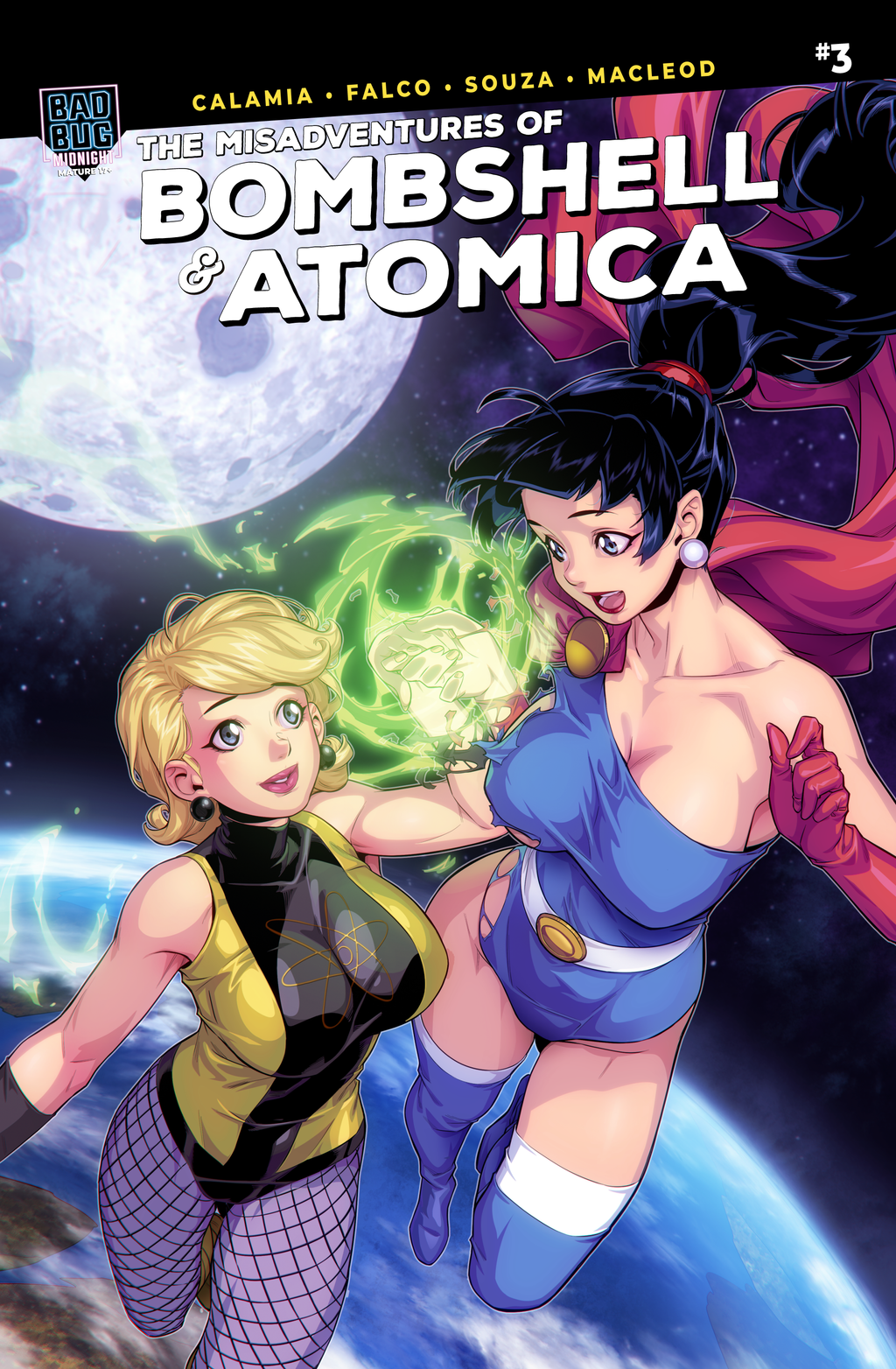 Bombshell and Atomica #3 ( Cover D - Xong Bros)