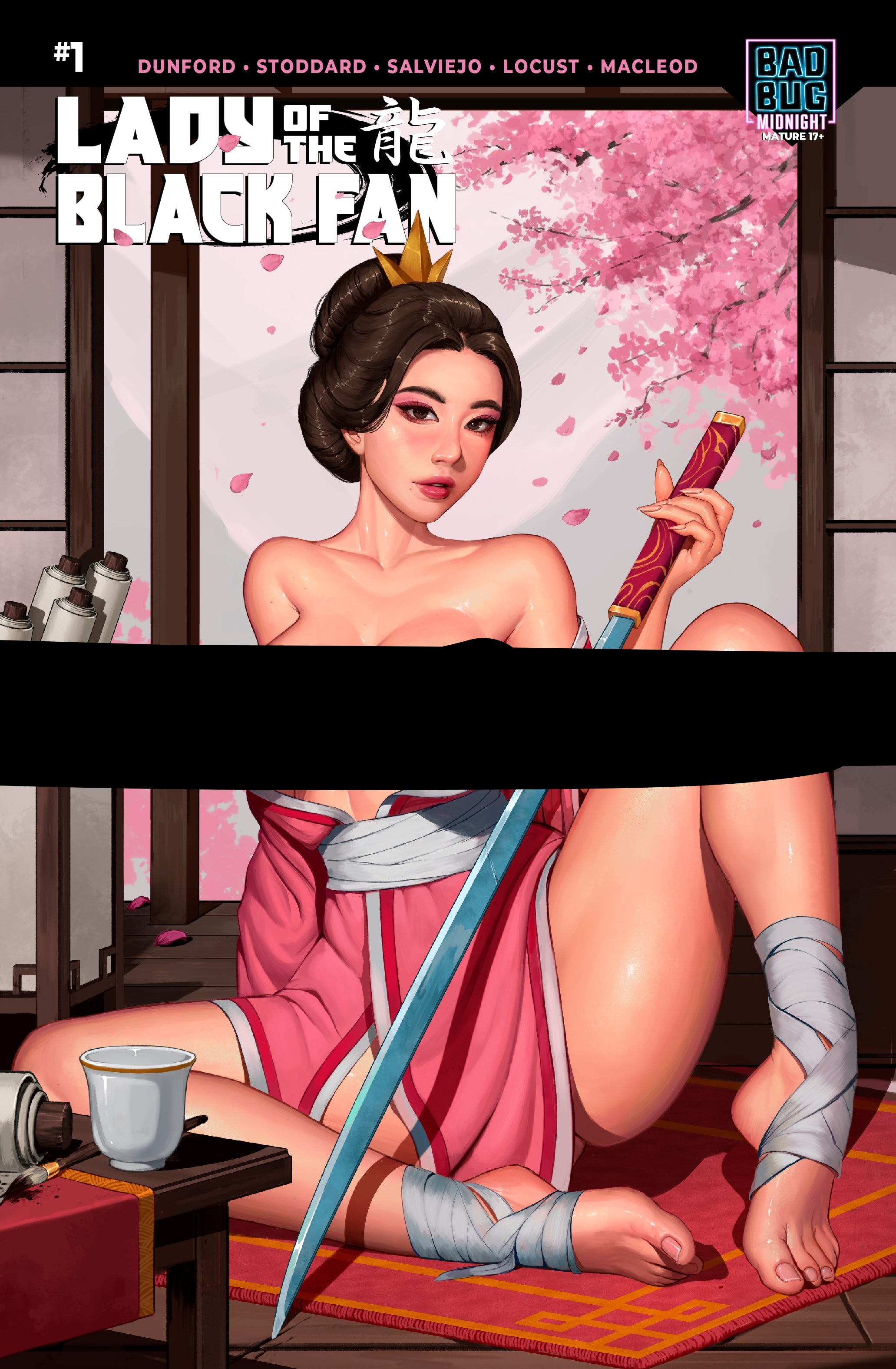 Lady of the Black Fan #1 (Cover C Hot - Dravacus)