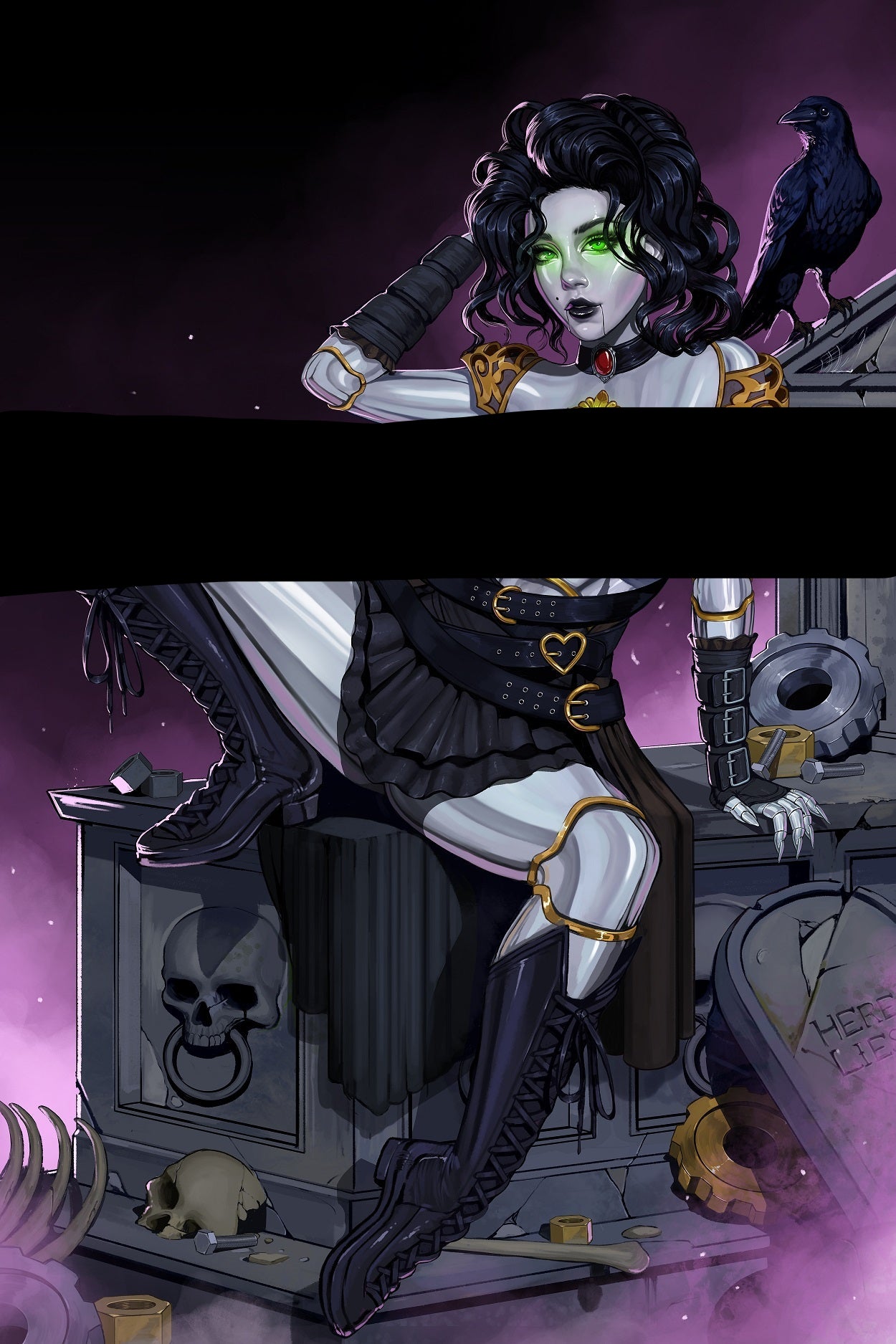 Charlotte and the Clockwork Heart (Cover B - Dravacus)