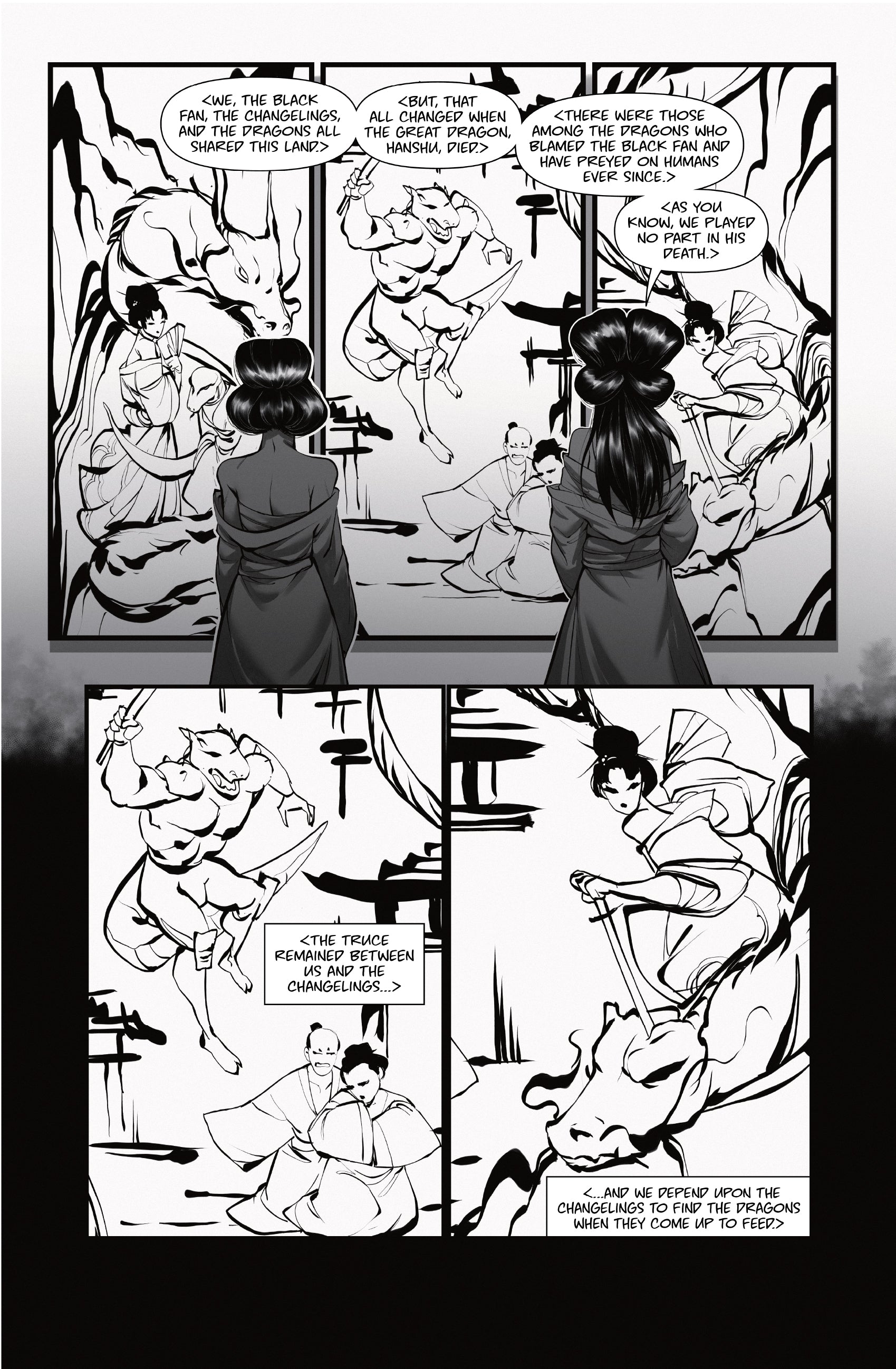 Lady of the Black Fan #1 (Cover B Hot - Yum!)