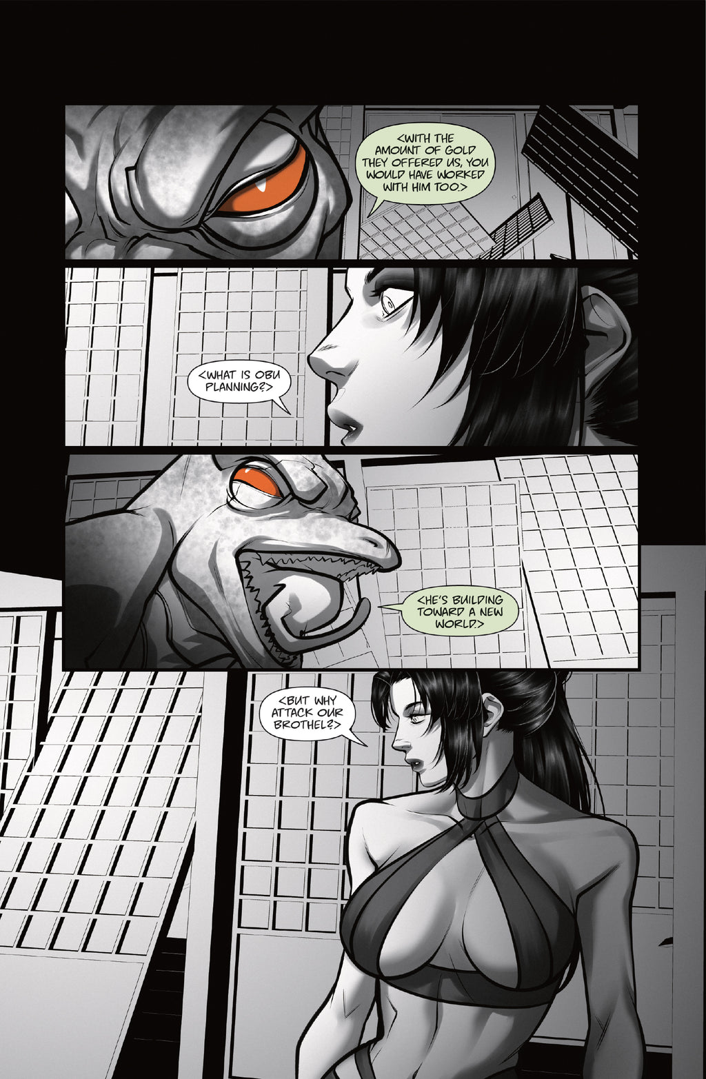 Lady of the Black Fan #1 (Cover C Hot - Dravacus)