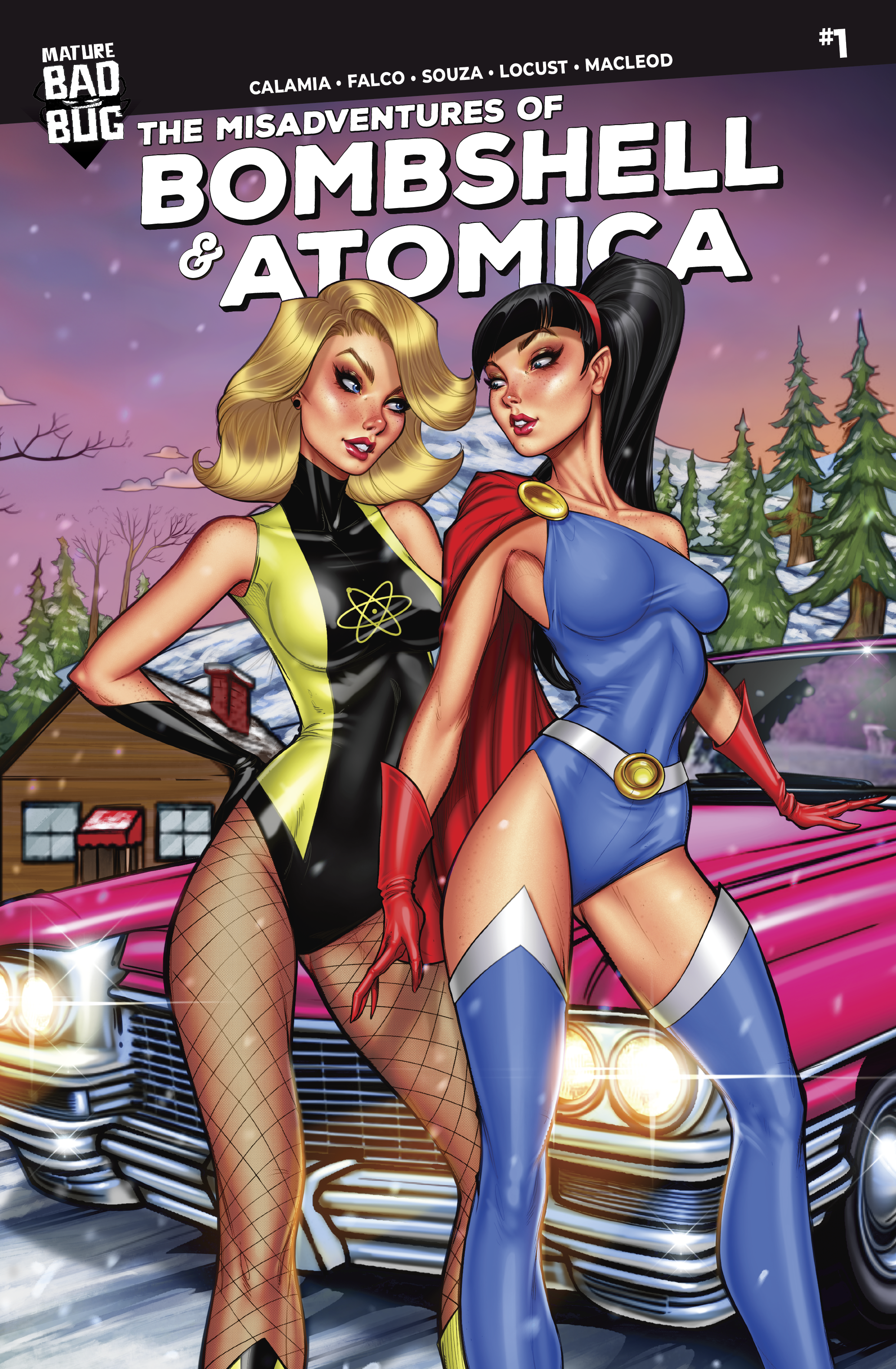 Bombshell and Atomica #1 (Cover B - Narcelio Sousa)
