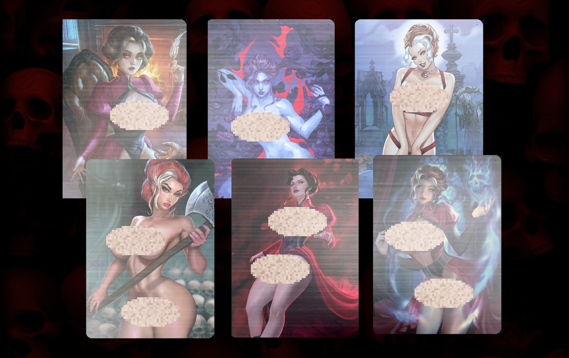 Roseblood Manor #6 ( Hot Metal Trading Card Set)