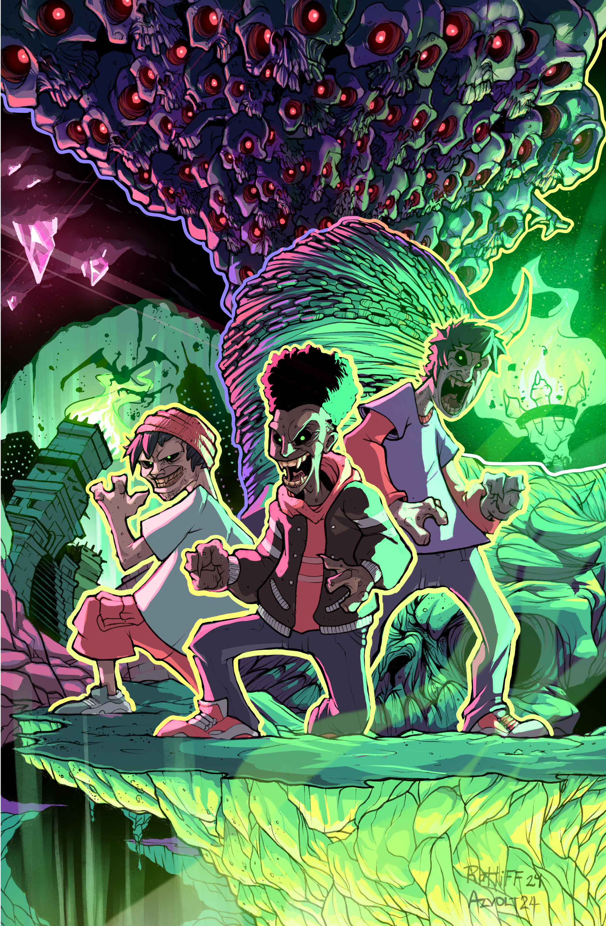 Don't Talk to the Dead #2 (Glow-in-the-Dark METALS)